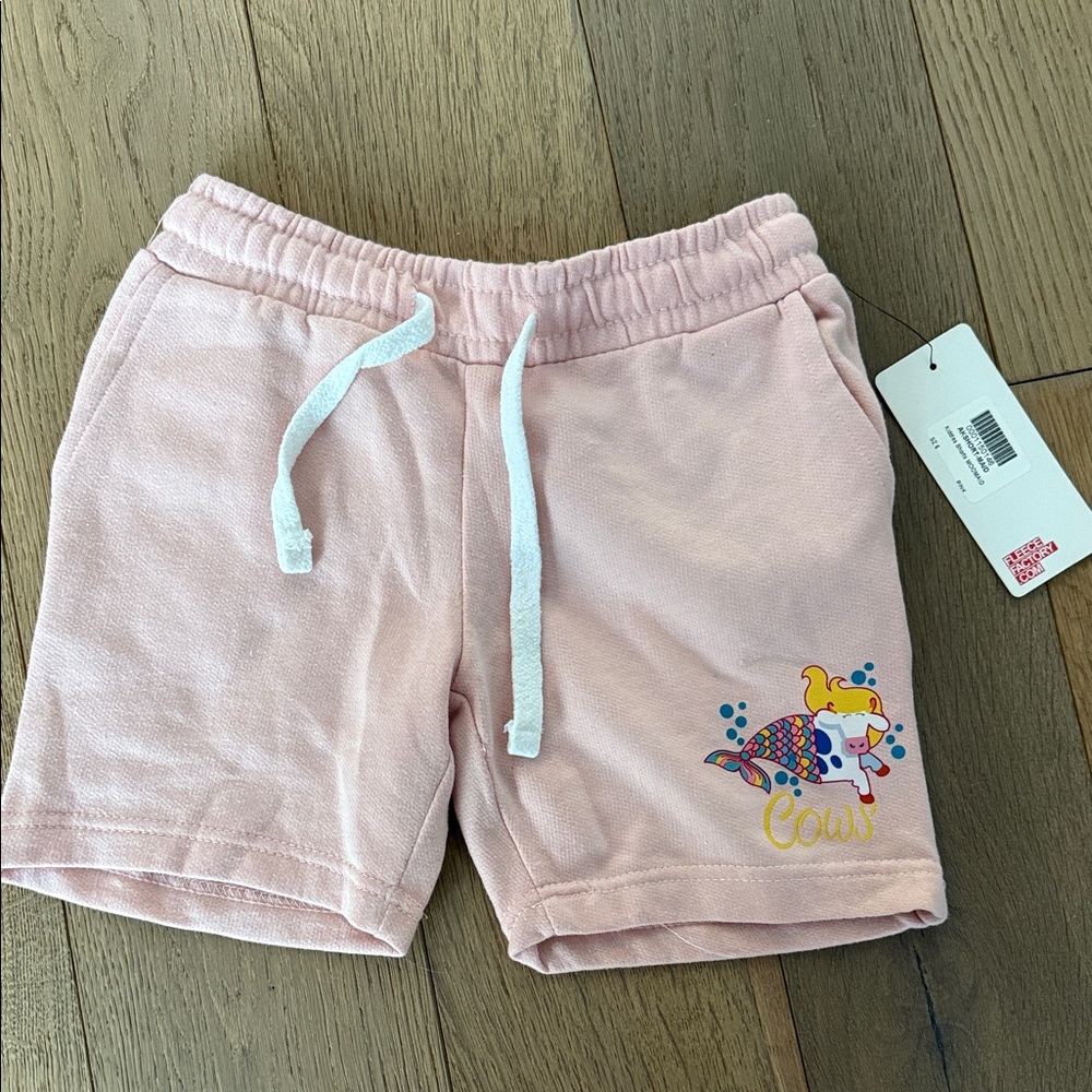 NWT Pink Kids Shorts with Unicorn Design